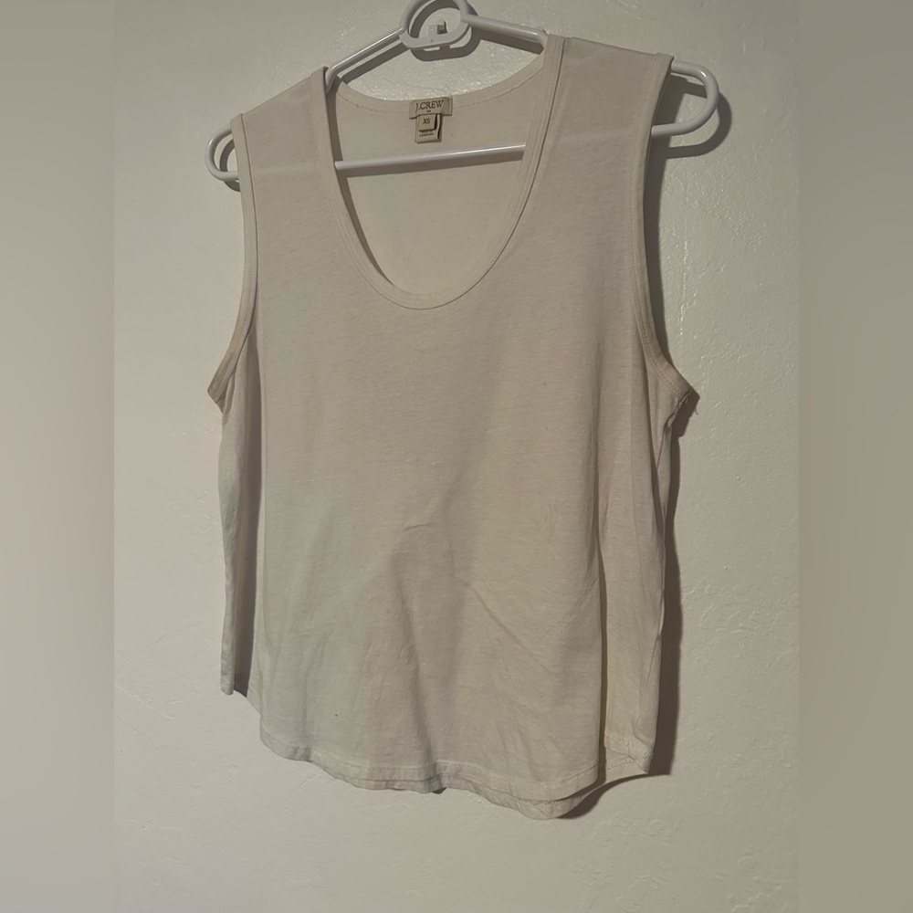 JCrew basics white tank top size XS